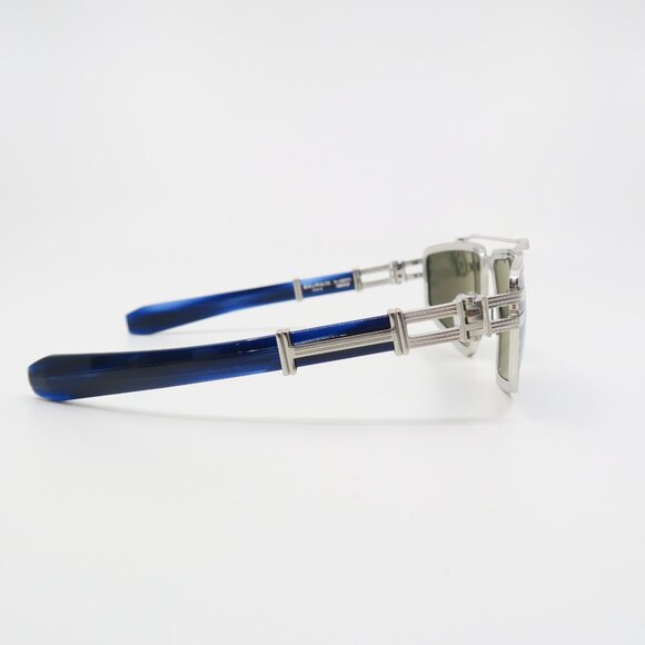 Balmain TITAN BPS-139AC-59 145mm Silver, Black & Blue  New Unisex Sunglasses. main image 9